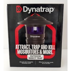 DynaTrap ½‎ Acre LED Mosquito & Insect Trap with Cleaning Brush and Hanging Hook